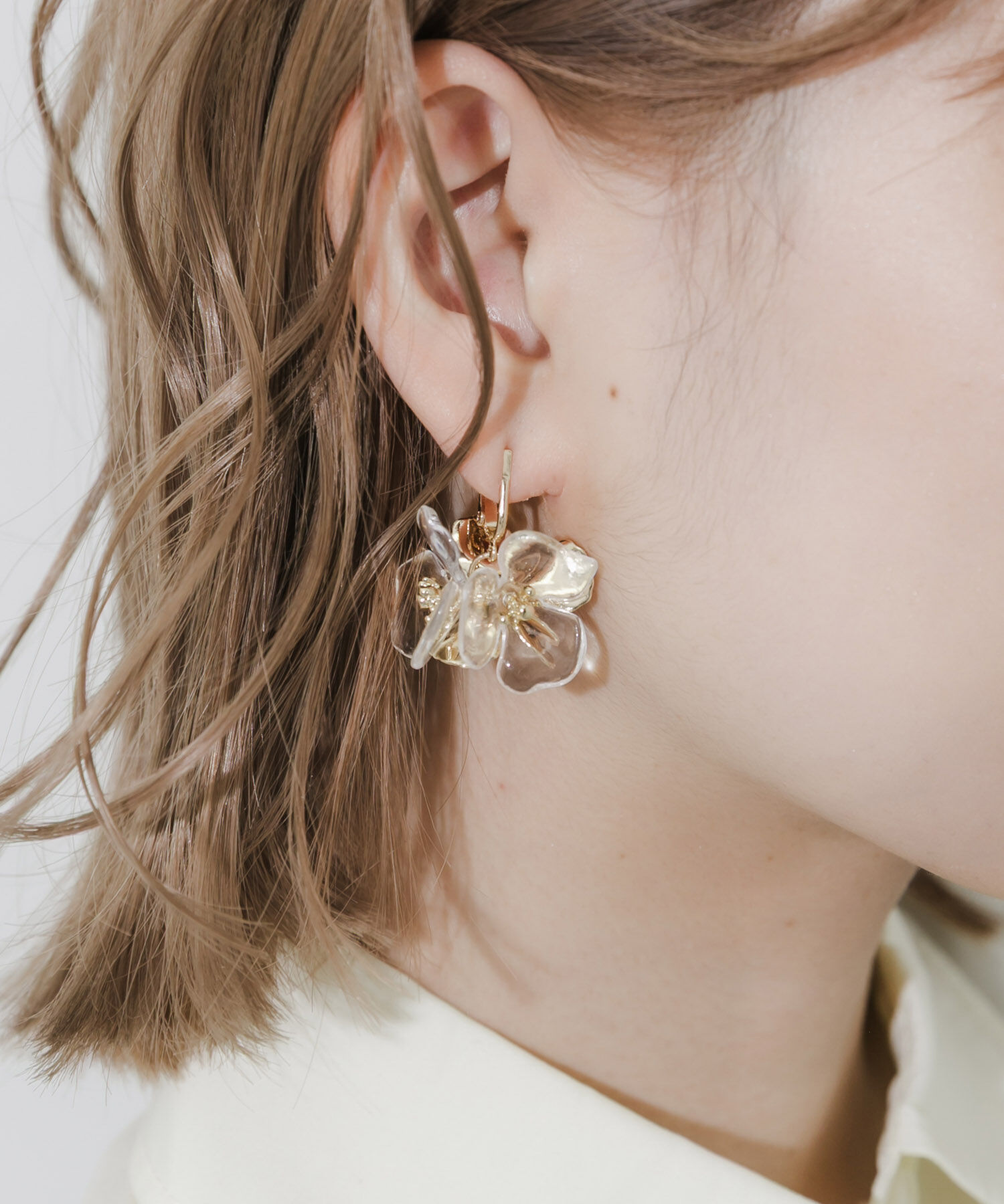 SMELLY「ミックスフラワーイヤリング」|イヤリング|