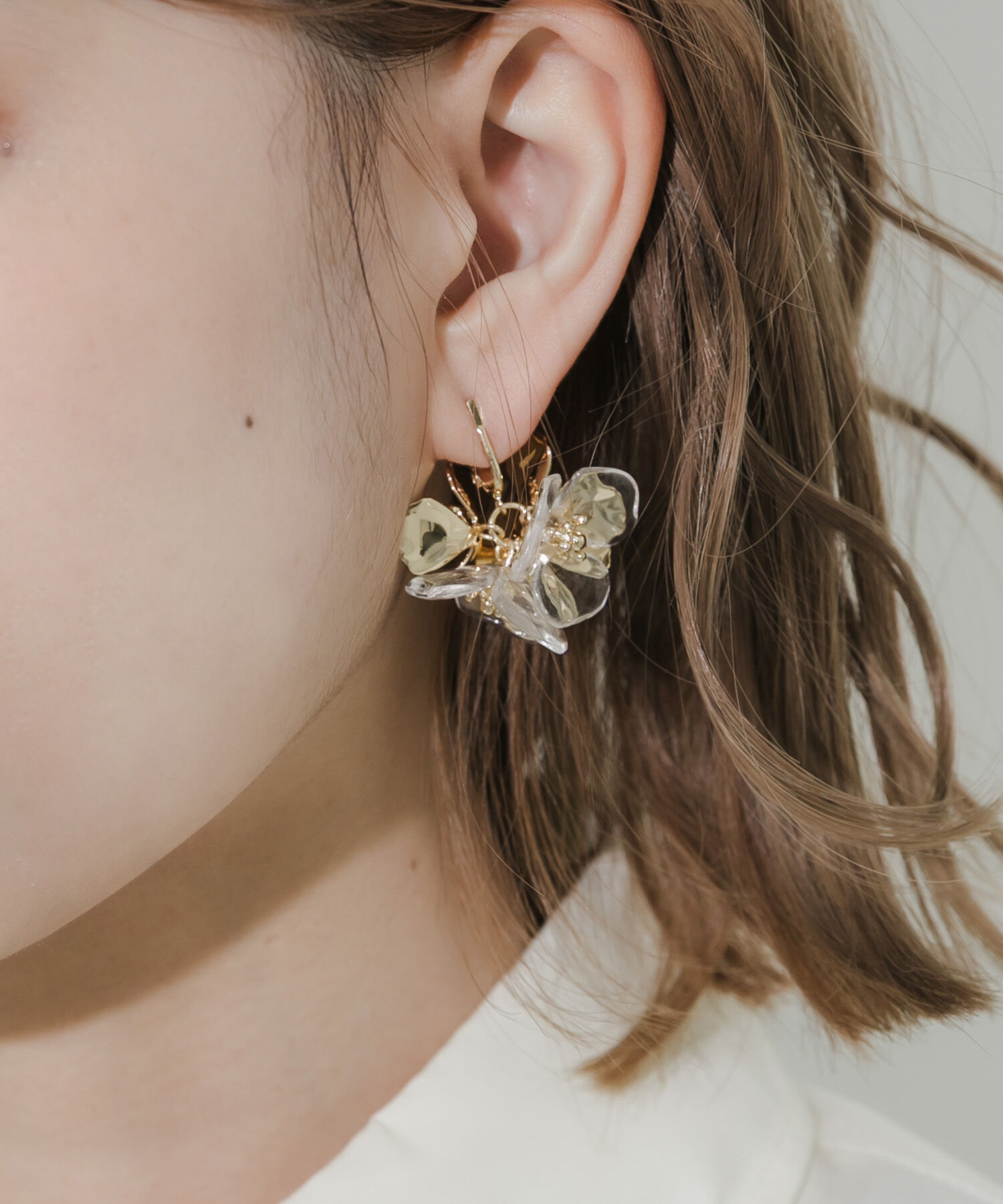 SMELLY「ミックスフラワーイヤリング」|イヤリング|