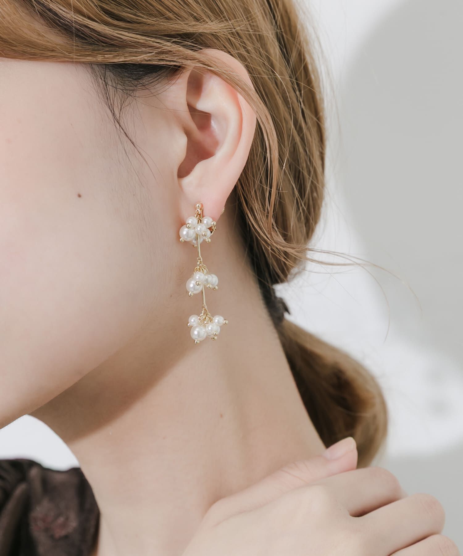 SMELLY「シャワーパールイヤリング」|イヤリング|