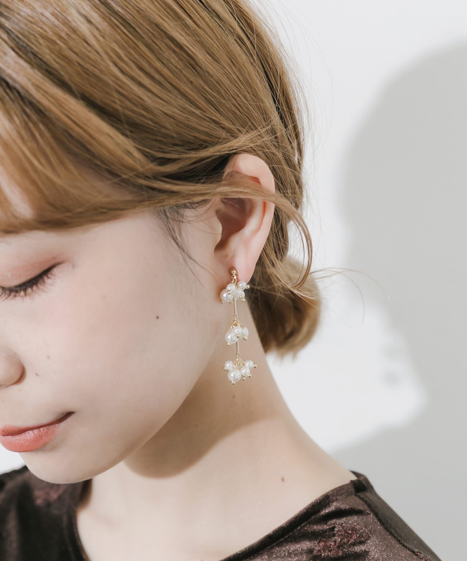 SMELLY「シャワーパールイヤリング」|イヤリング|