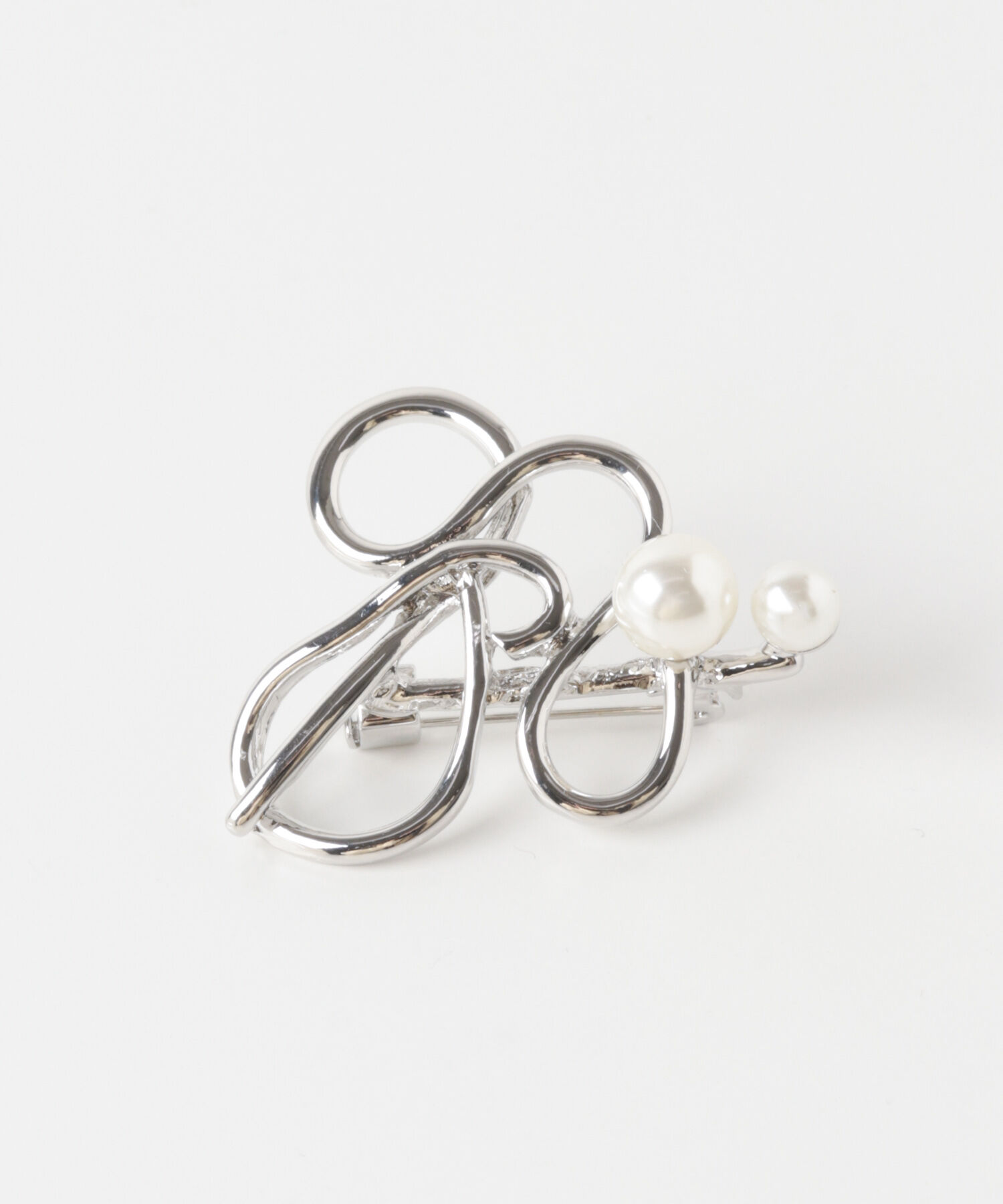 SMELLY「メタルラインポイントパールブローチ」|ブローチ・コサージュ|