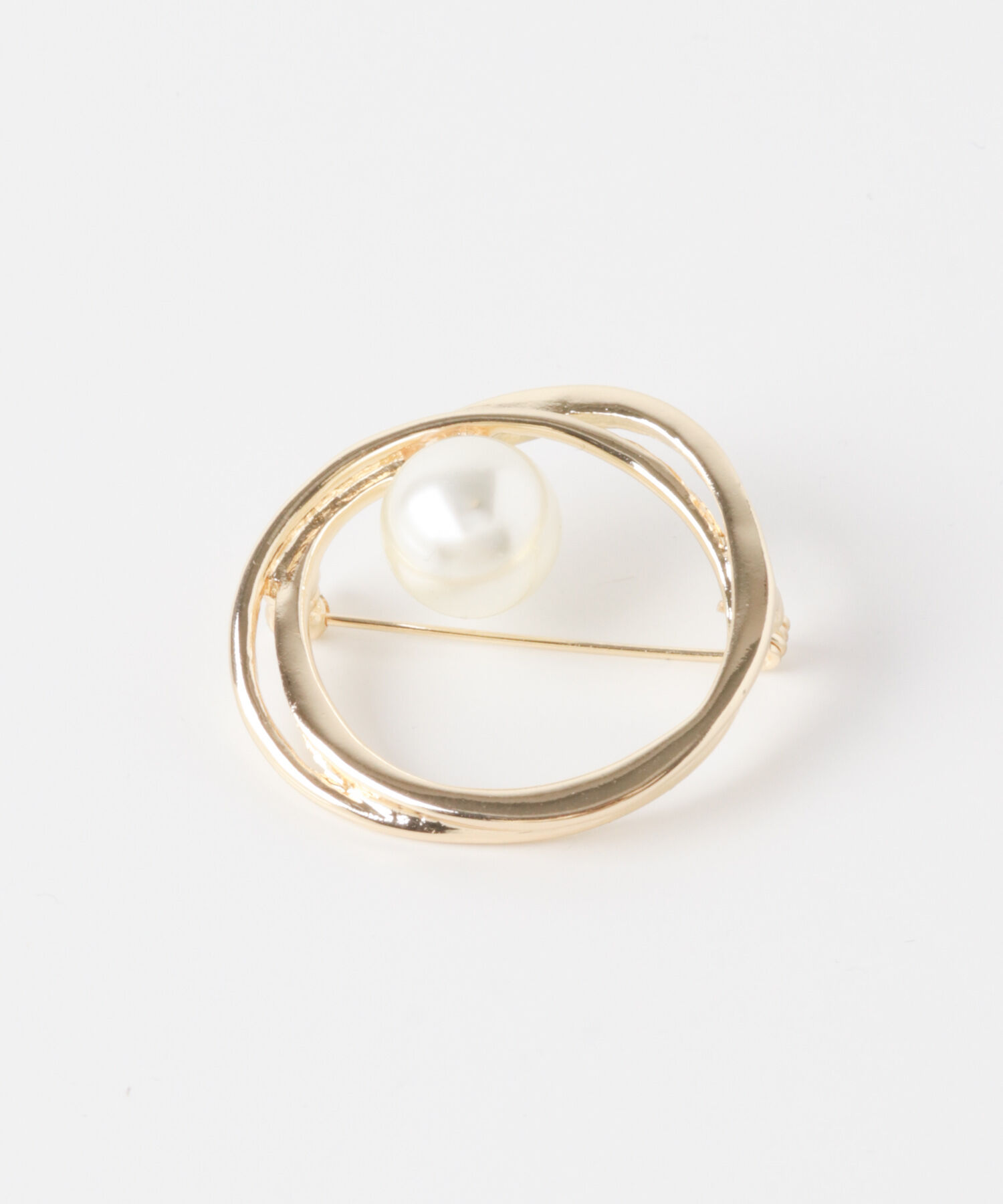 SMELLY「ニュアンスサークルポイントパールブローチ」|ブローチ・コサージュ|