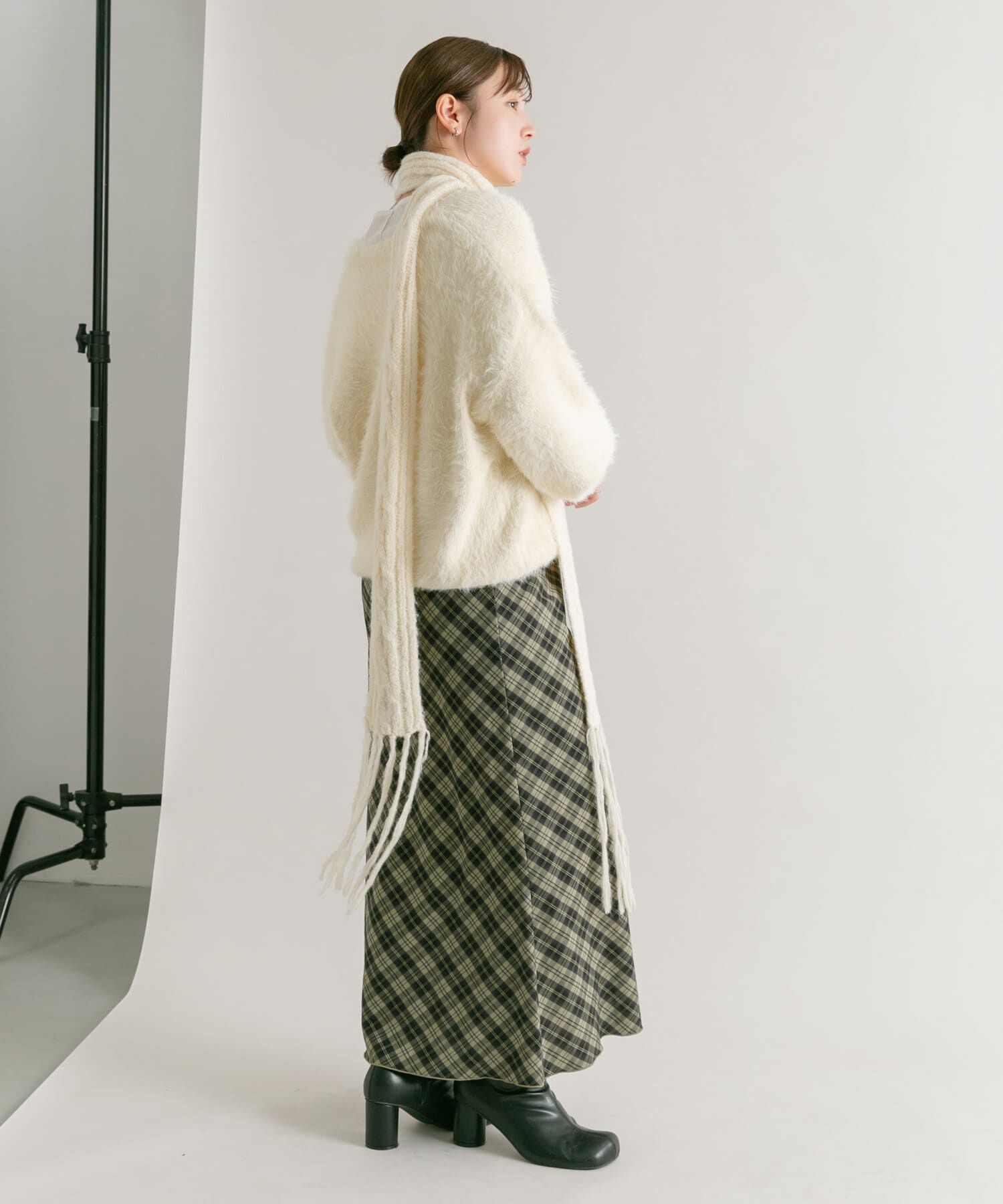  「シャギーVネックニット」|ニット・セーター|