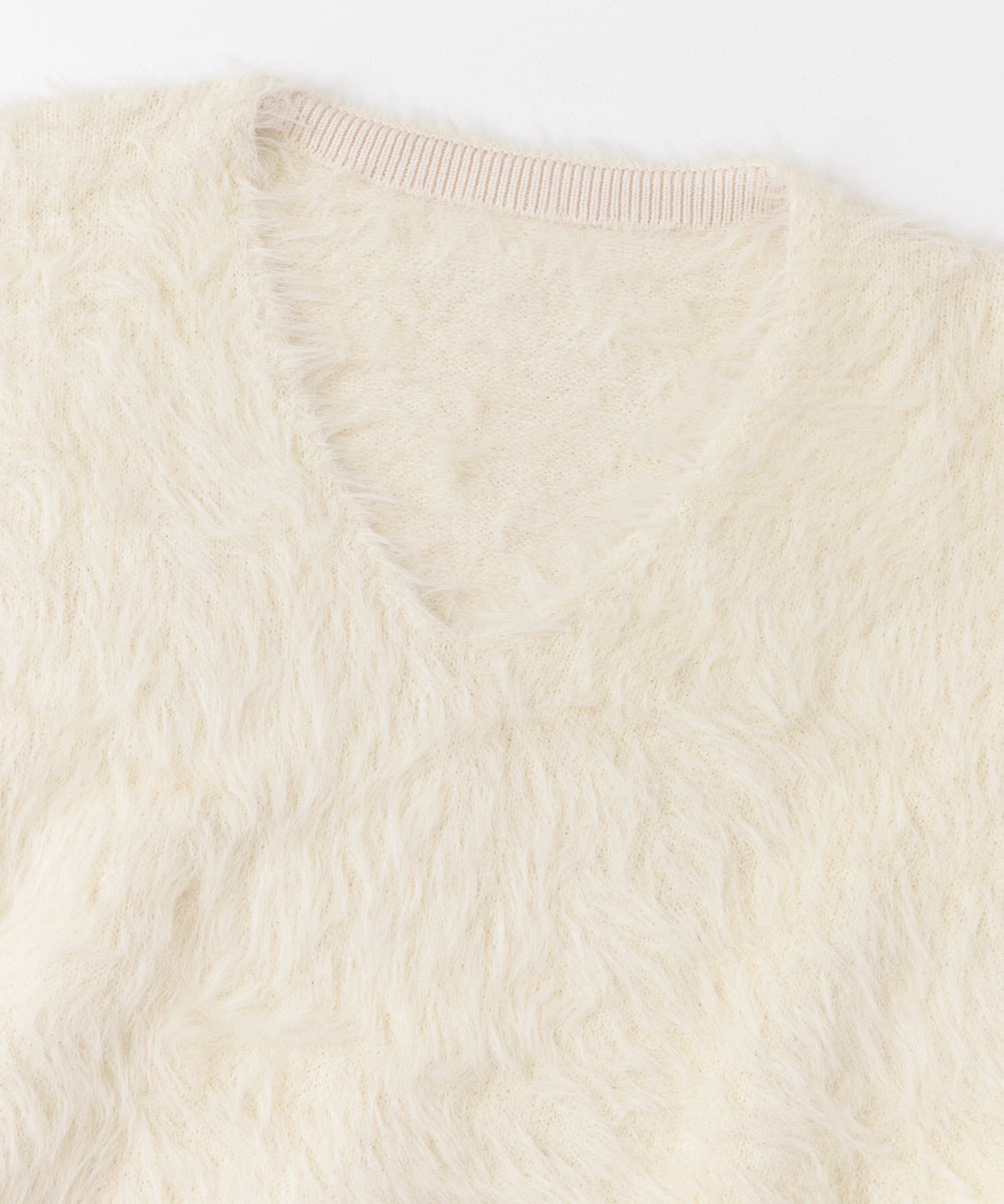  「シャギーVネックニット」|ニット・セーター|