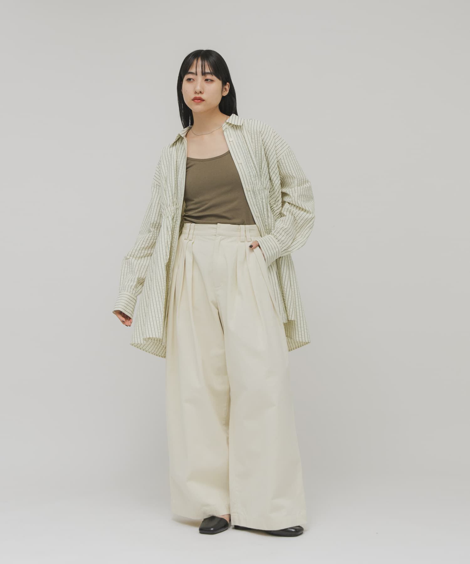  「スクエアトゥアシンメトリーパンプス」|パンプス|