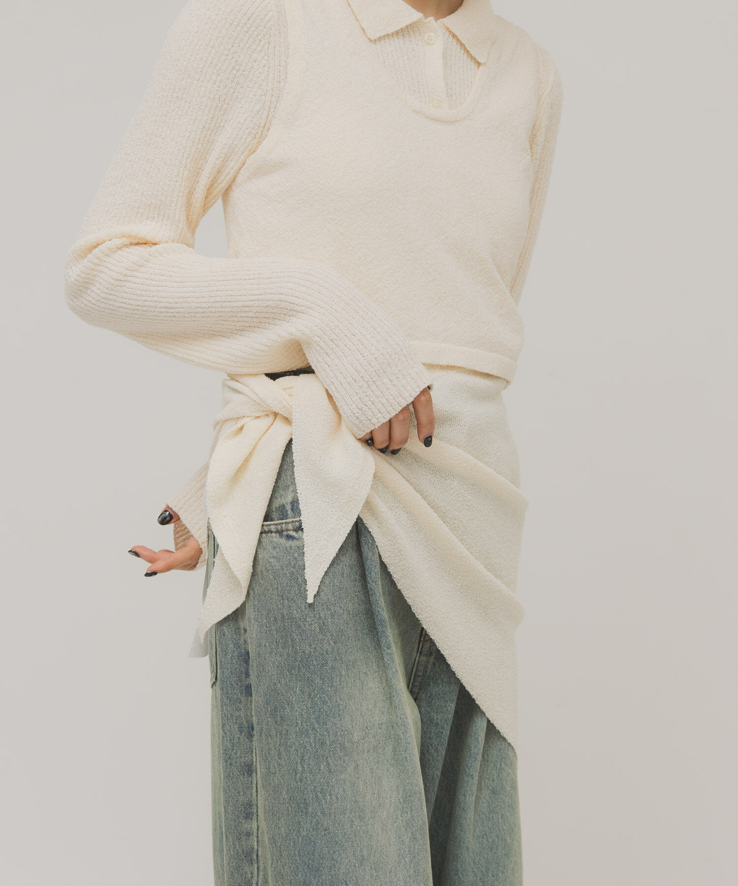  「ミニブークレトライアングルスカーフ」|バンダナ・スカーフ|