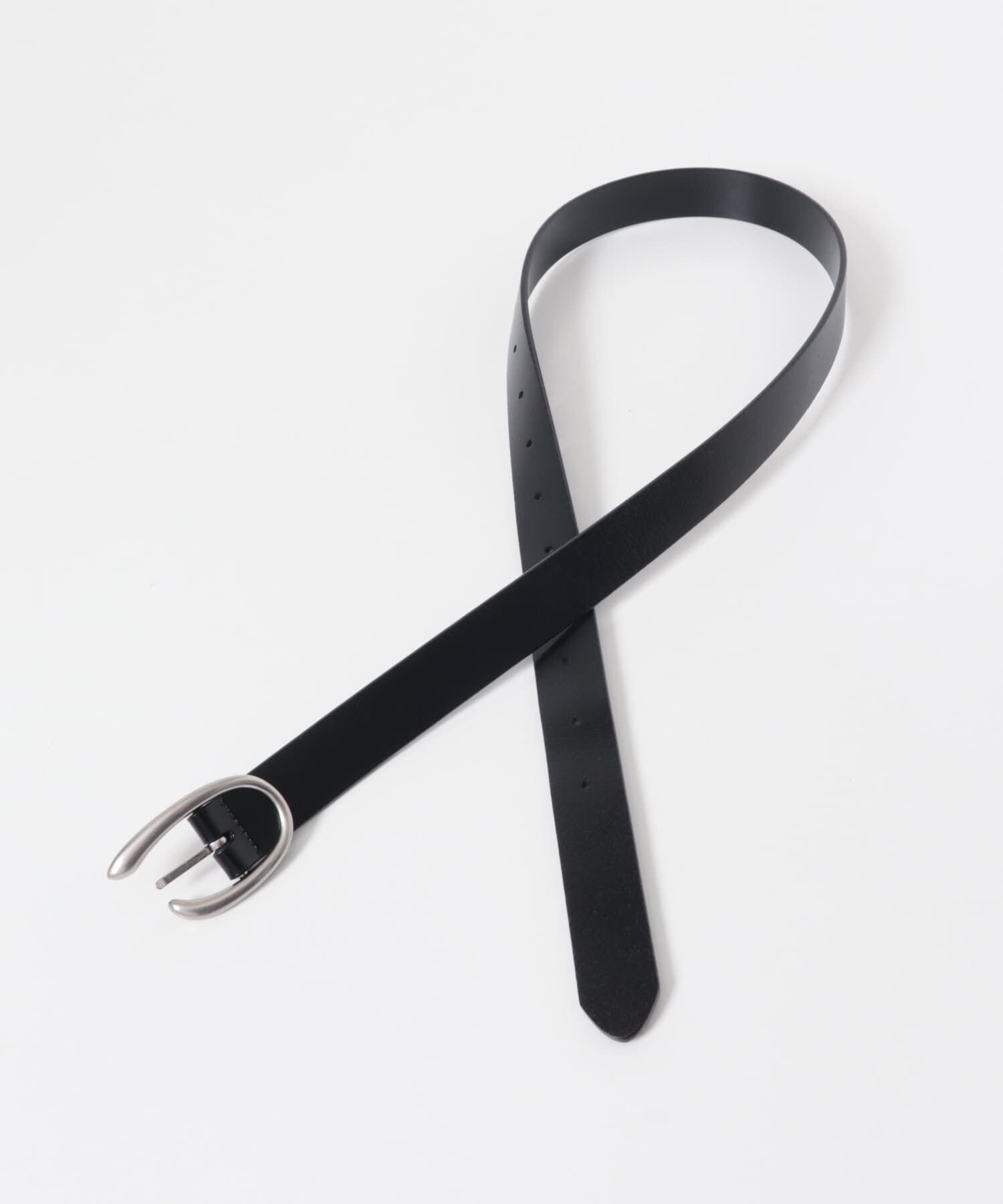  「バックルデザインレザーベルト」|ベルト|