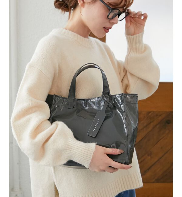  「エナメルトートバッグS」|トートバッグ|