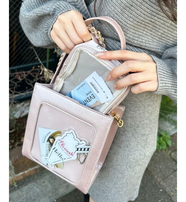 MAJESTICLEGON「フローラルクリアポーチ」|ポーチ|