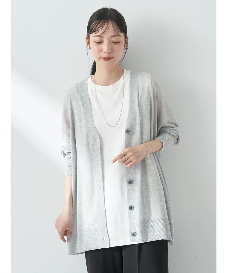 earth music&ecology「シアーBIGカーディガン」|カーディガン|