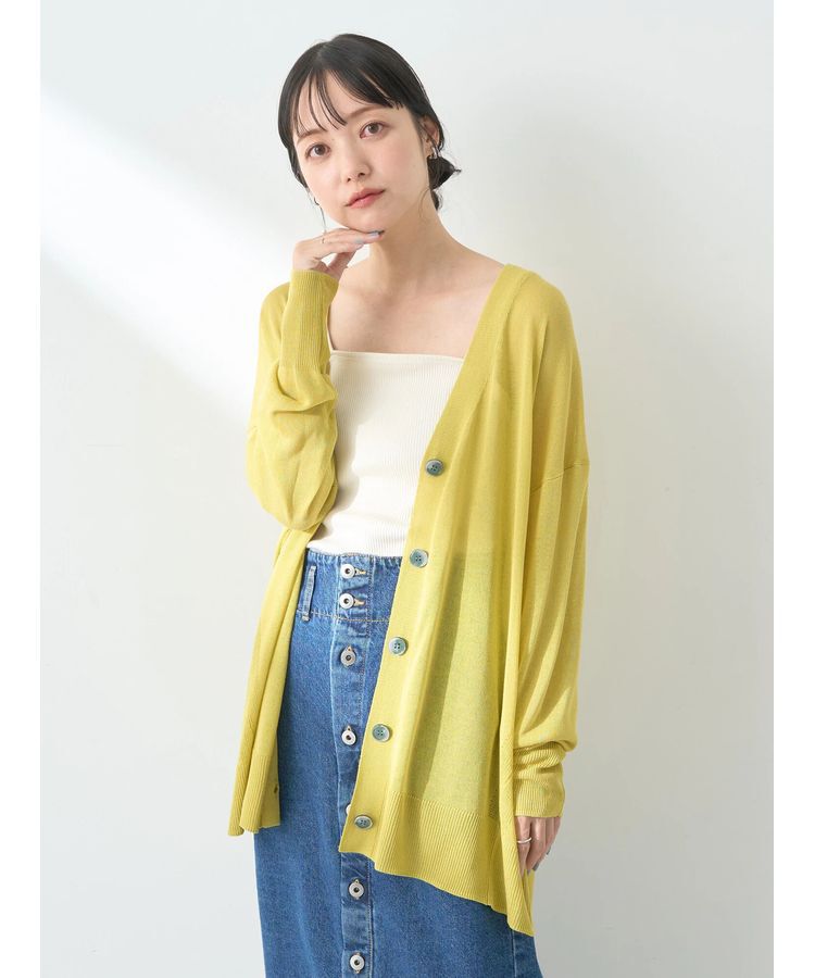 earth music&ecology「シアーBIGカーディガン」|カーディガン|