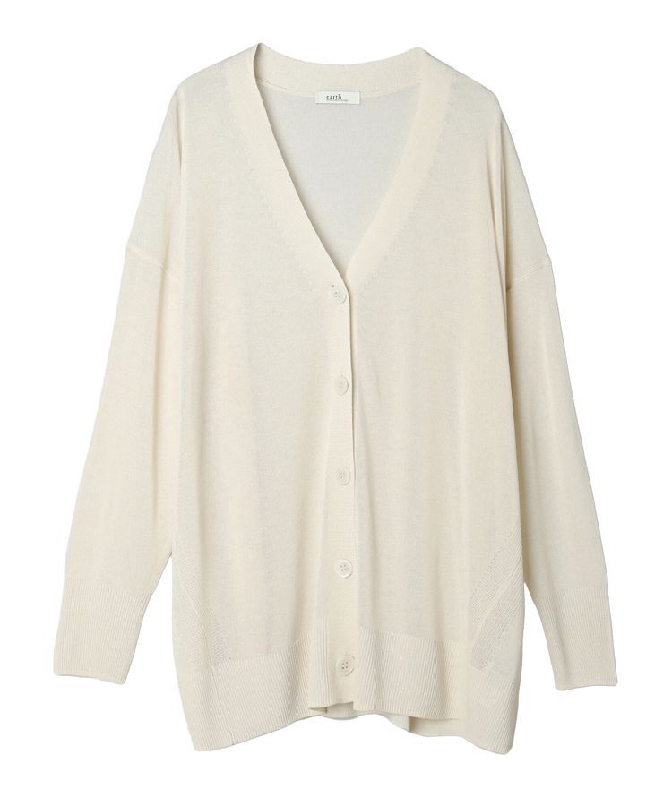 earth music&ecology「シアーBIGカーディガン」|カーディガン|