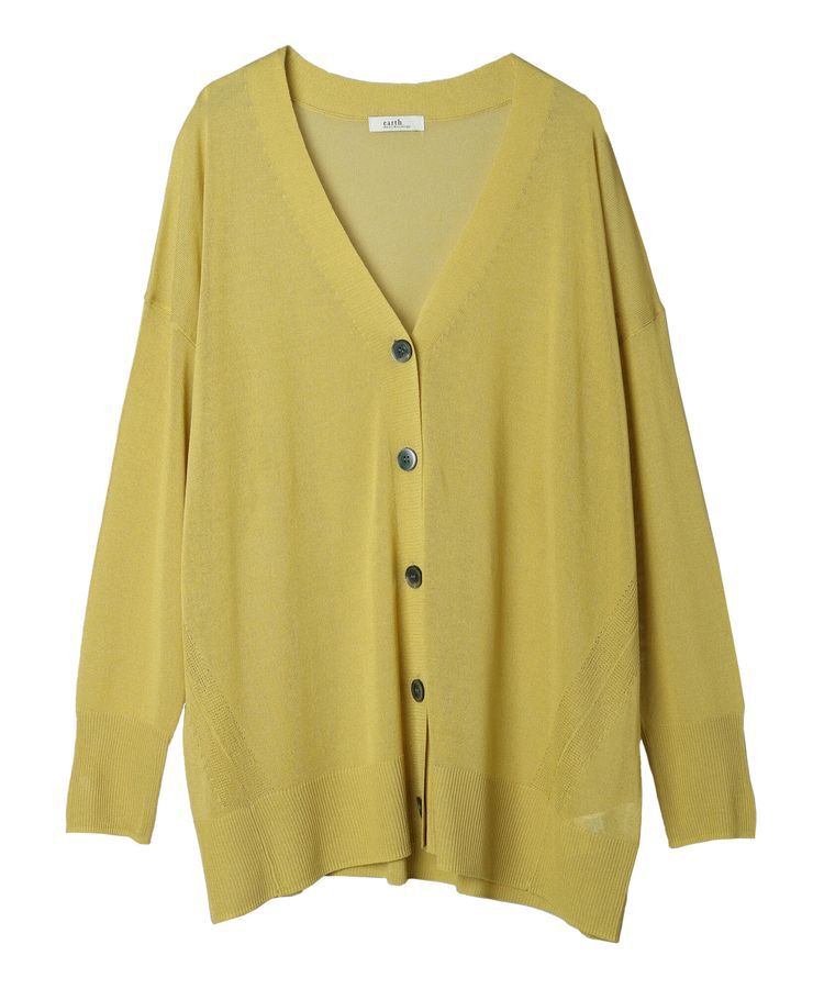 earth music&ecology「シアーBIGカーディガン」|カーディガン|