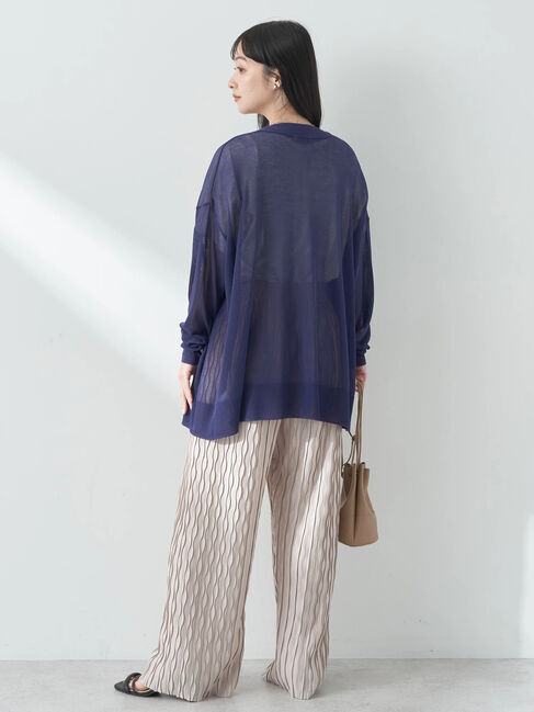 earth music&ecology「シアーBIGカーディガン」|カーディガン|