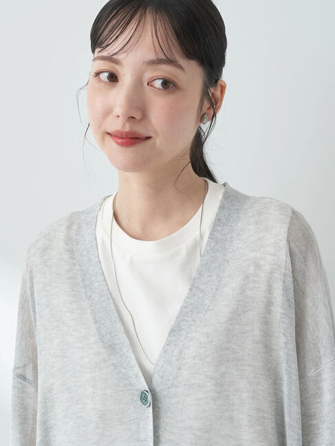 earth music&ecology「シアーBIGカーディガン」|カーディガン|