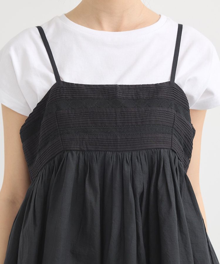 earth music&ecology「SET2点レースキャミ+フレンチTee」|Tシャツ・カットソー|