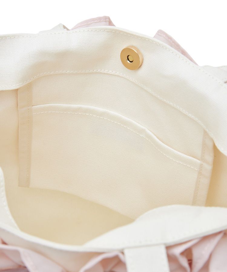 Maison de FLEUR「ローズリボン刺繍キャンバストートバッグ」|トートバッグ|