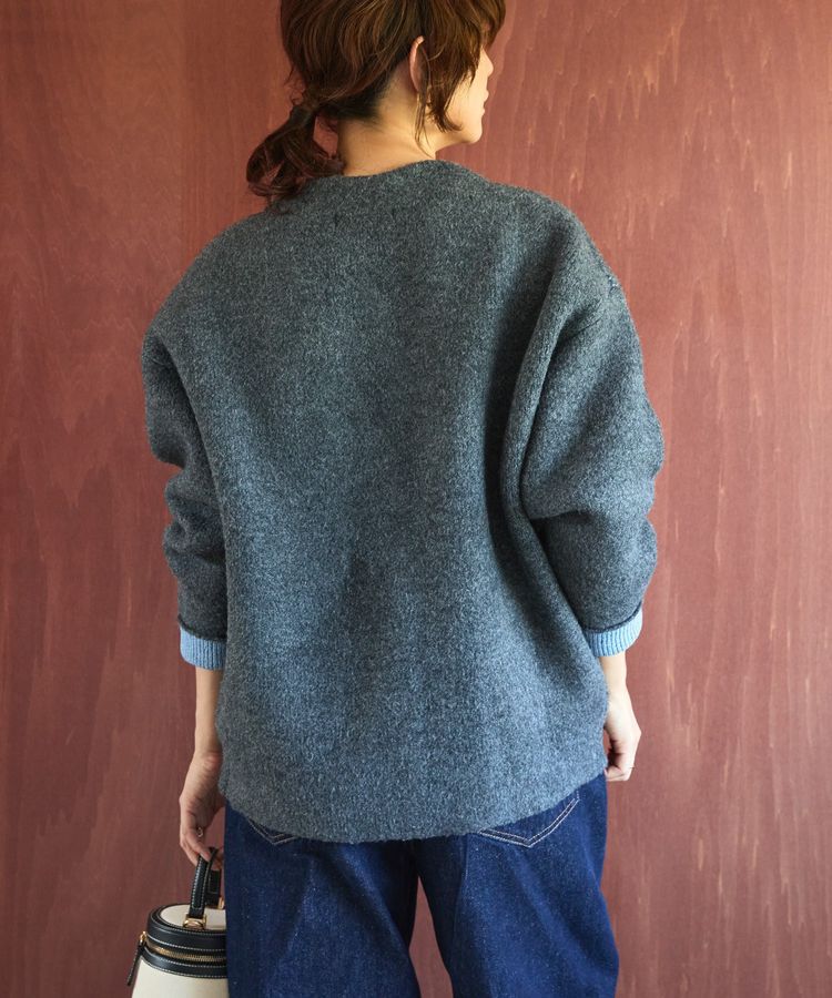 AMERICAN HOLIC「VネックWフェイスニットカーディガン【WEB限定カラー有り】」|カーディガン|