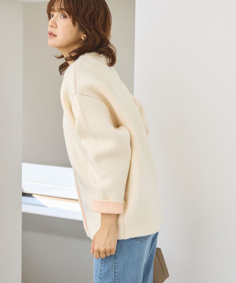 AMERICAN HOLIC「VネックWフェイスニットカーディガン【WEB限定カラー有り】」|カーディガン|