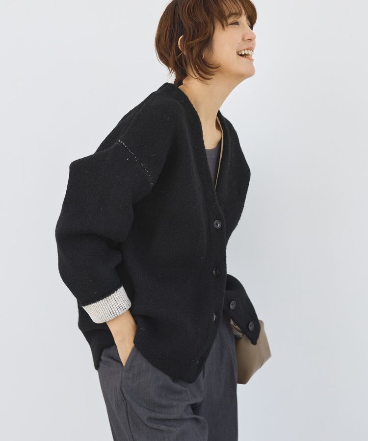 AMERICAN HOLIC「VネックWフェイスニットカーディガン【WEB限定カラー有り】」|カーディガン|