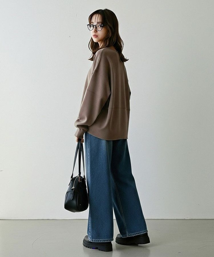 AMERICAN HOLIC「【WEB限定】袖タックコクーンポンチプルオーバー」|Tシャツ・カットソー|