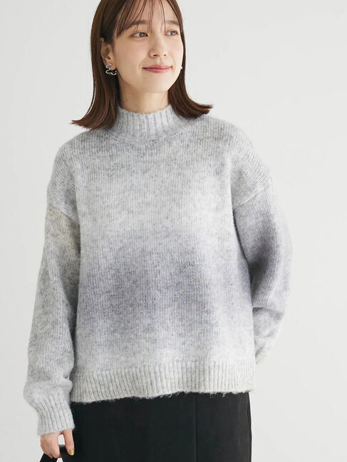 Green Parks「グラデーションニットプルオーバー」|ニット・セーター|Gray