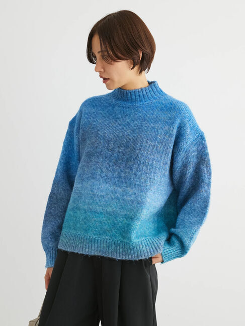 Green Parks「グラデーションニットプルオーバー」|ニット・セーター|