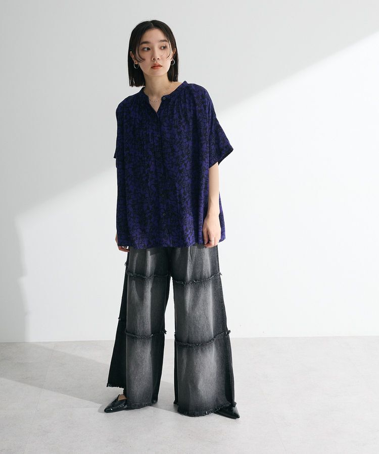 Green Parks「アソート柄さらっとレーヨンブラウス」|シャツ・ブラウス|