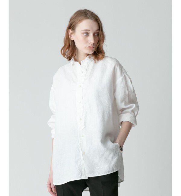 allureville「【TICCA(ティッカ)】 LINEN SQUARE BIG SHIRT」|シャツ・ブラウス|