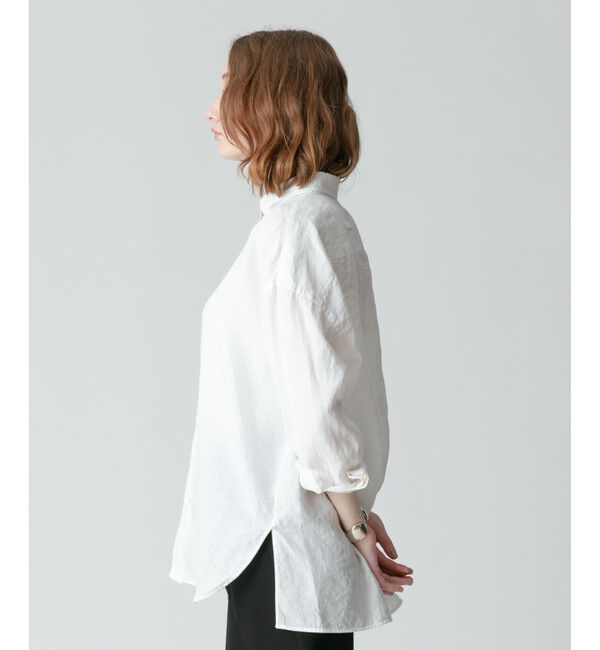 allureville「【TICCA(ティッカ)】 LINEN SQUARE BIG SHIRT」|シャツ・ブラウス|