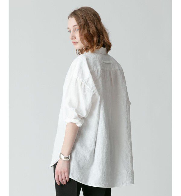 allureville「【TICCA(ティッカ)】 LINEN SQUARE BIG SHIRT」|シャツ・ブラウス|