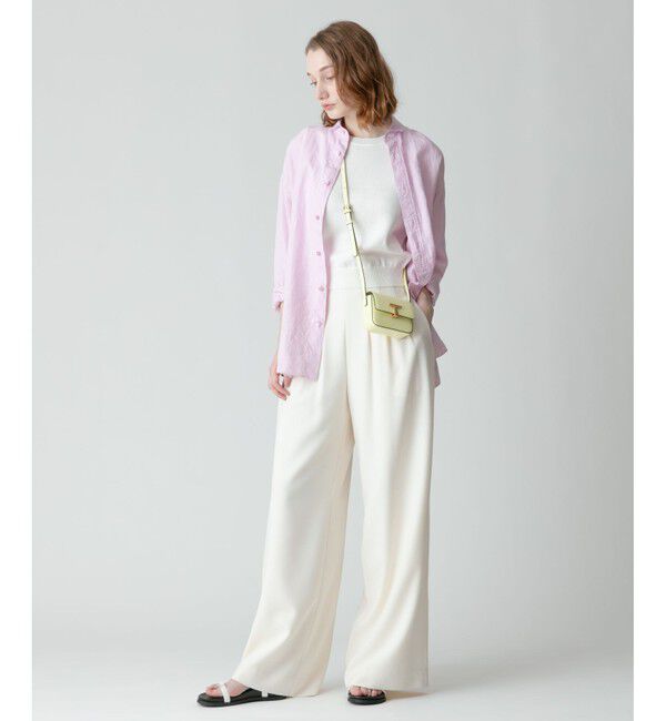 allureville「【TICCA(ティッカ)】 LINEN SQUARE BIG SHIRT」|シャツ・ブラウス|