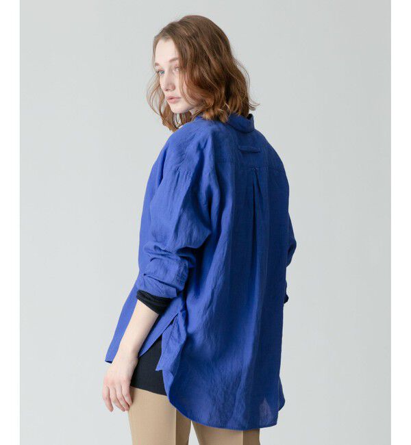 allureville「【TICCA(ティッカ)】 LINEN SQUARE BIG SHIRT」|シャツ・ブラウス|