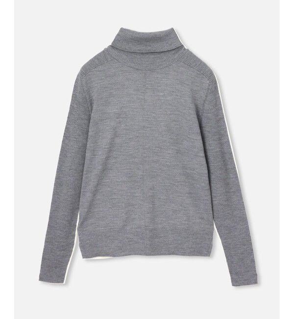 allureville「バイカラータートルプルオーバー」|ニット・セーター|