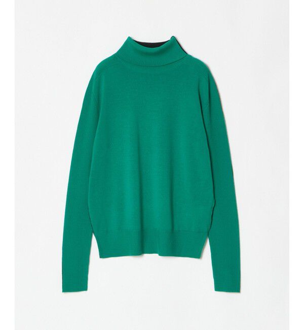 allureville「バイカラータートルプルオーバー」|ニット・セーター|