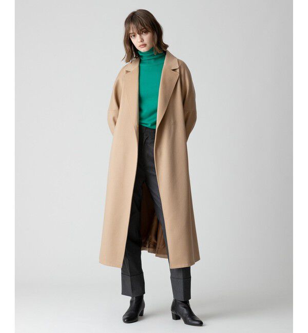 allureville「バイカラータートルプルオーバー」|ニット・セーター|