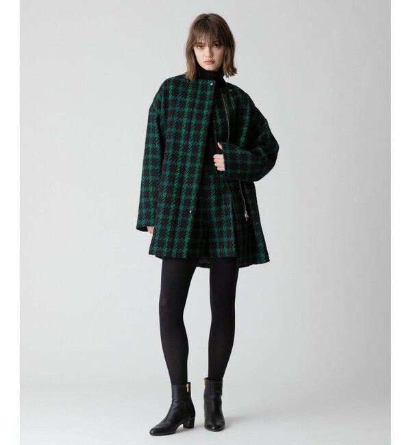 allureville「バイカラータートルプルオーバー」|ニット・セーター|