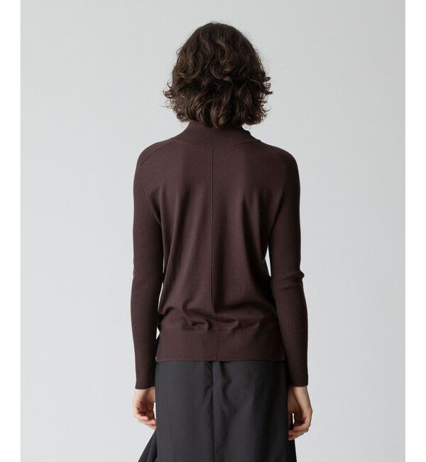 allureville「バイカラータートルプルオーバー」|ニット・セーター|