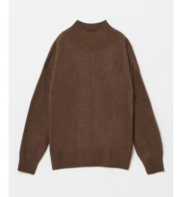 allureville「シャイニーラクーンバックスリットプルオーバー」|ニット・セーター|