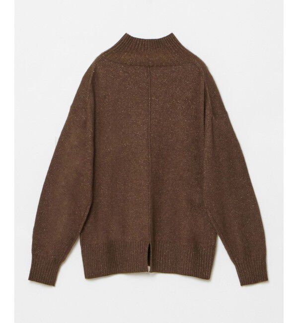 allureville「シャイニーラクーンバックスリットプルオーバー」|ニット・セーター|