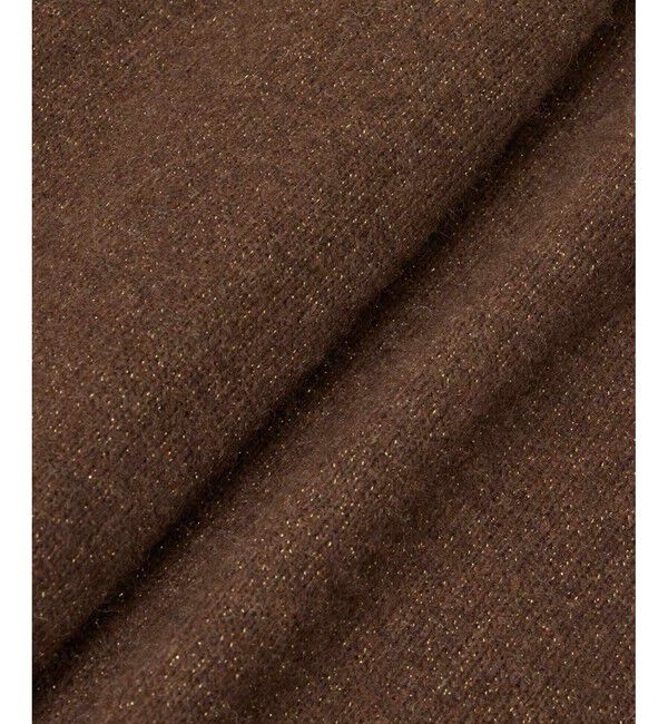 allureville「シャイニーラクーンバックスリットプルオーバー」|ニット・セーター|