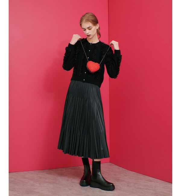 LOULOU WILLOUGHBY「【LOULOU WILLOUGHBY】レーストリミングカーディガン」|カーディガン|