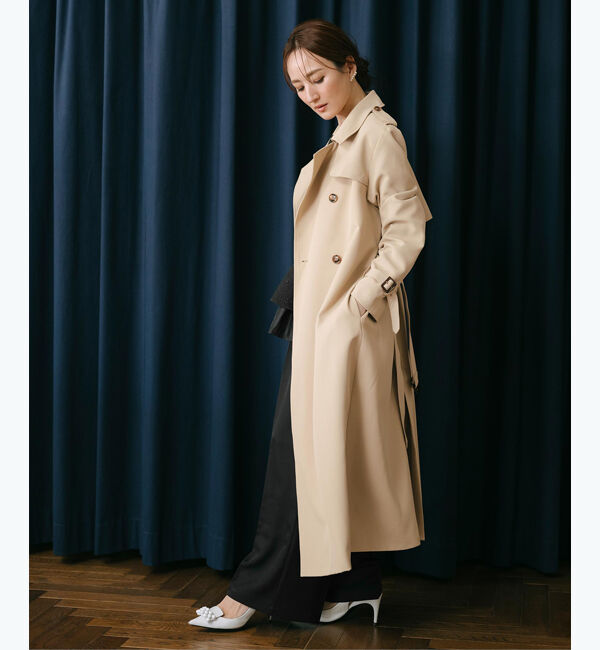 ur's「【星玲奈さんコラボアイテム】ダブルトレンチコート」|トレンチコート|