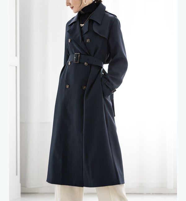 ur's「【星玲奈さんコラボアイテム】ダブルトレンチコート」|トレンチコート|