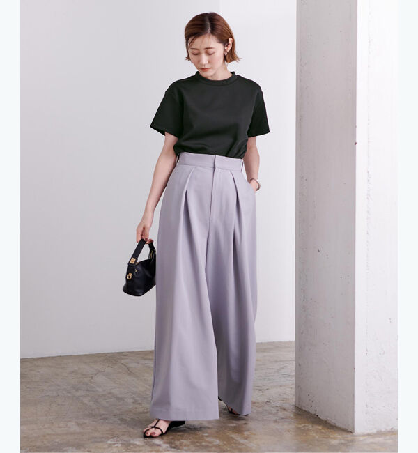 ur's「ボンディングクロップドプチハイネックTシャツ」|Tシャツ・カットソー|