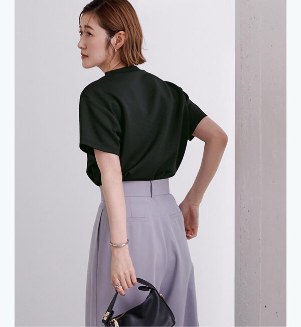 ur's「ボンディングクロップドプチハイネックTシャツ」|Tシャツ・カットソー|