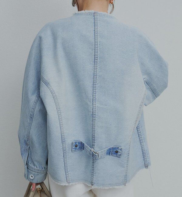  「セルビッチデニムノーカラージャケット」|テーラードジャケット|