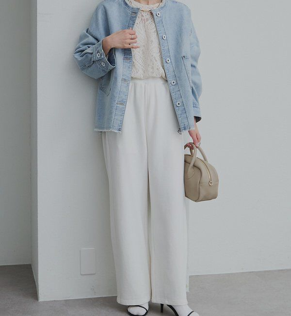  「セルビッチデニムノーカラージャケット」|テーラードジャケット|