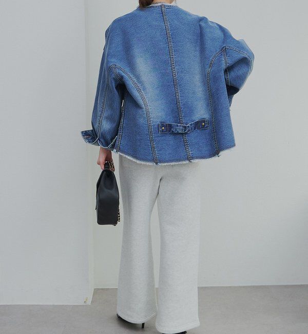  「セルビッチデニムノーカラージャケット」|テーラードジャケット|