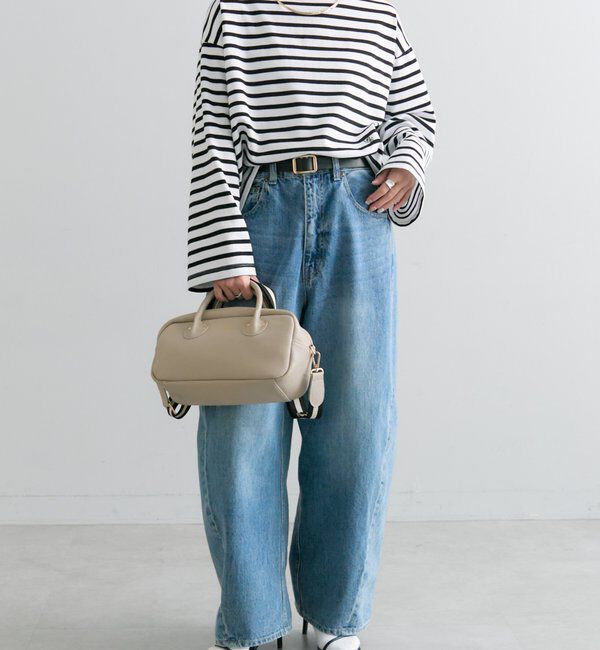  「ボーダーショートカットソー」|プルオーバー|